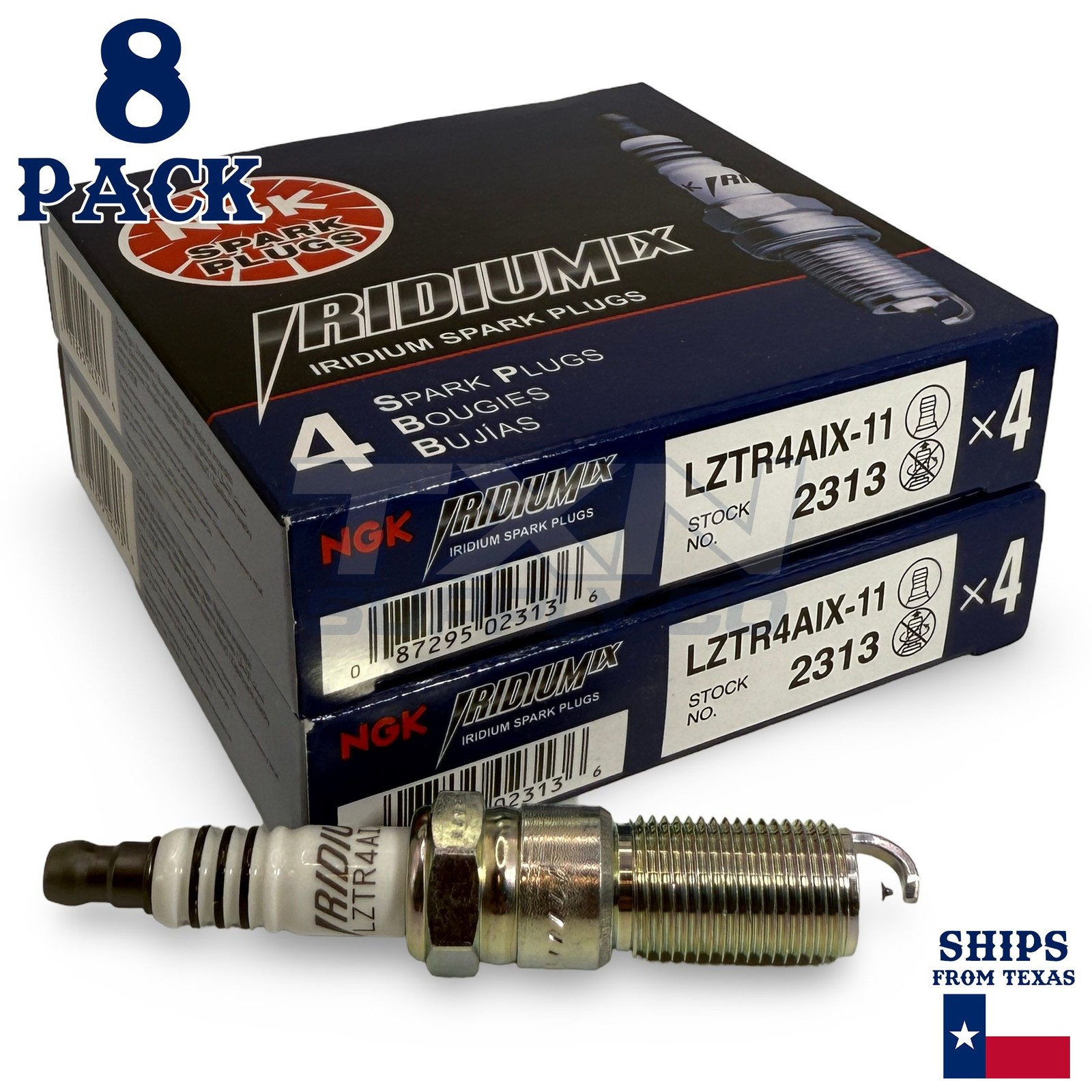 8 Pack NGK Iridium IX 2313 Spark Plugs LZTR4AIX-11