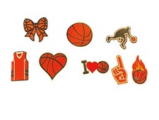 Lot Of 8 Basketball Iron On Patches
