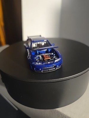 Kaido House x Mini GT Nissan Skyline GT-R R33 Kaido Works V2 Blue