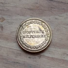 LARGE BUTTON (27mm) "Military Hospitals" Directory / Consulate / Napoleon 1st