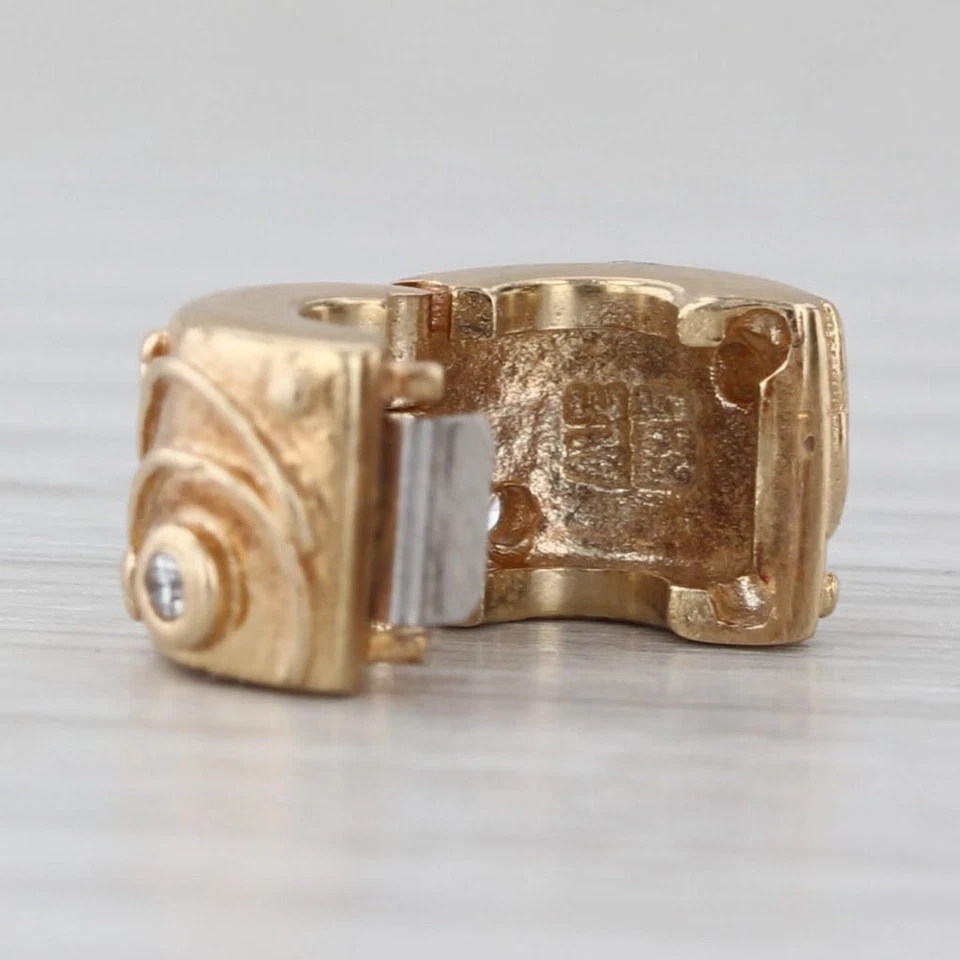 Pandora Babbling Brook Clip 750418D 14k Yellow Gold Diamond Charm - Image 2 of 4