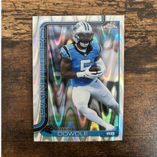 Topps Chrome 2025 Raywave parallel Rico Dowdle #43 Panthers NFL