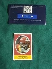 1972 Sunoco NFL Action Player Stamps Kansas City Chiefs Curley Culp DT VG+