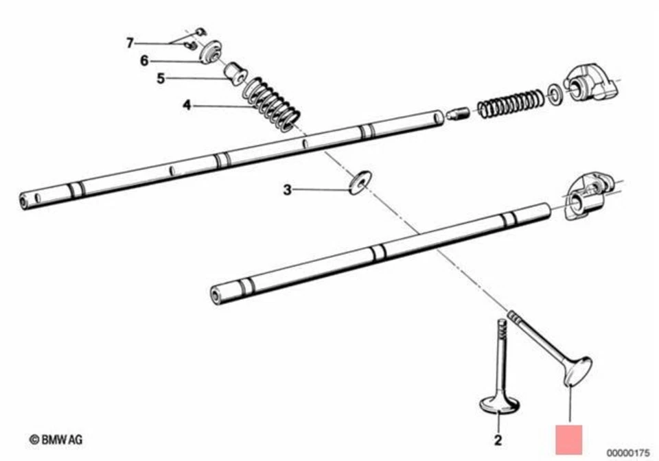 Genuine BMW E12 E23 E24 E28 E3 E9 Coupe Engine Exhaust Valve OEM 11341250129 - Image 2 of 4