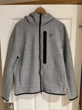 Nike Tech Fleece Full Zip Hoodie Grey Men's Size M DR9150-032 Excellent Cond