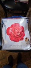 Vervaco Latch Hook Rug Kit 28"X26.8"-Red Rose