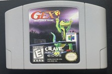 GEX: DEEP COVER GECKO, Nintendo 64 N64 Authentic Game Cartridge, Rated E