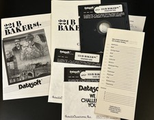 PC IBM COMPUTER DISK GAME - 221B BAKER ST - RARE Apple II Datasoft