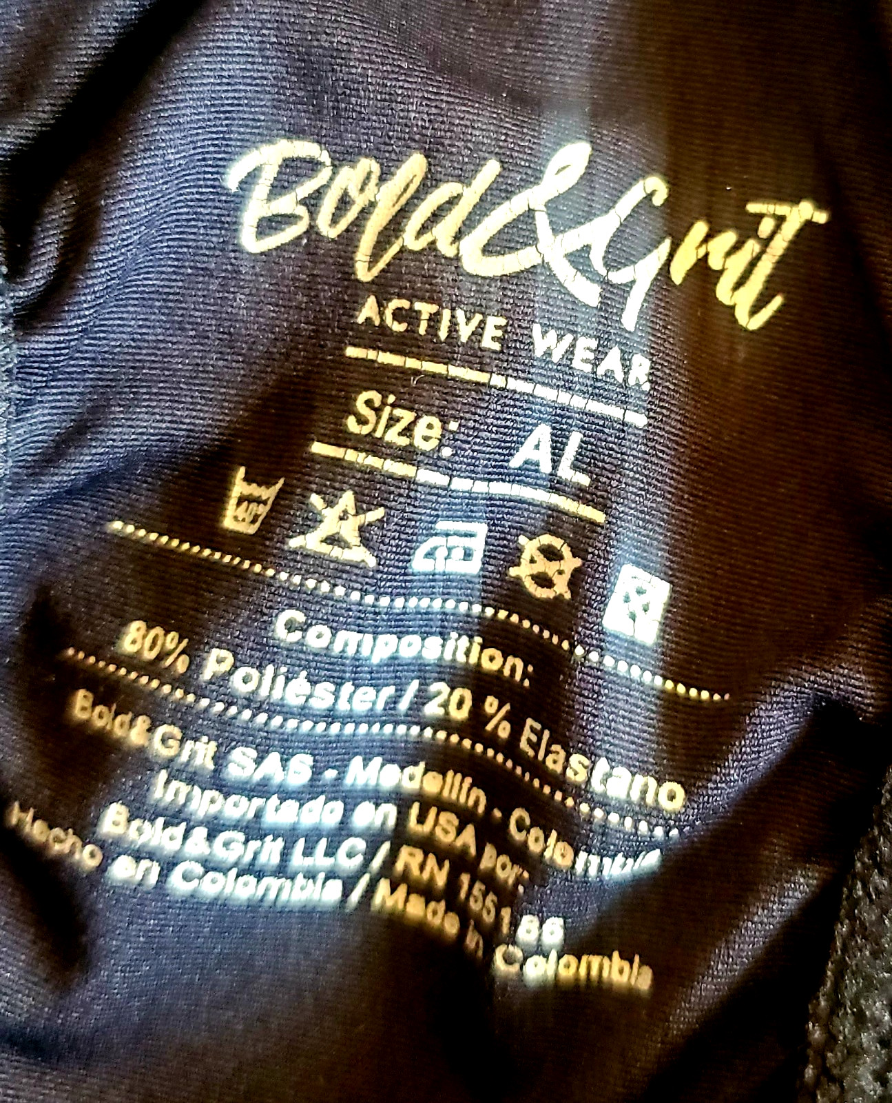 Bold & Grit Gymnastics Leotard Adult Large AL Competition Dance Aerialist