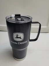 John Deere Black Instulated  Mug  BRZ51289 NEW 30 Oz Container