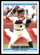Craig Biggio 1992 Donruss #75 Houston Astros MLB READ FREE SHIPPING AutographDen