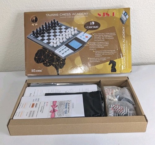 Icore Box Talking Chess Academy 8 in 1 Games Interactive Chess Game By iCore ...