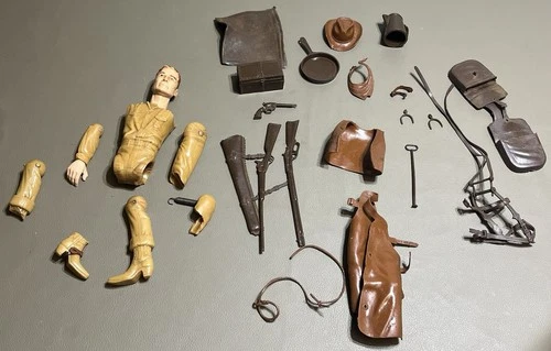 Vintage The Johnny West The Movable Cowboy with Accessories by Marx " Parts Only