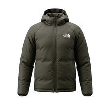 The north face Boy s L12 Green reversible Hood Gorpcore Insulated Puffer Jacket