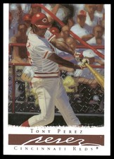 2003 Topps Gallery Hall of Fame Tony Perez Artist Proof: Wood Bat #57 Reds
