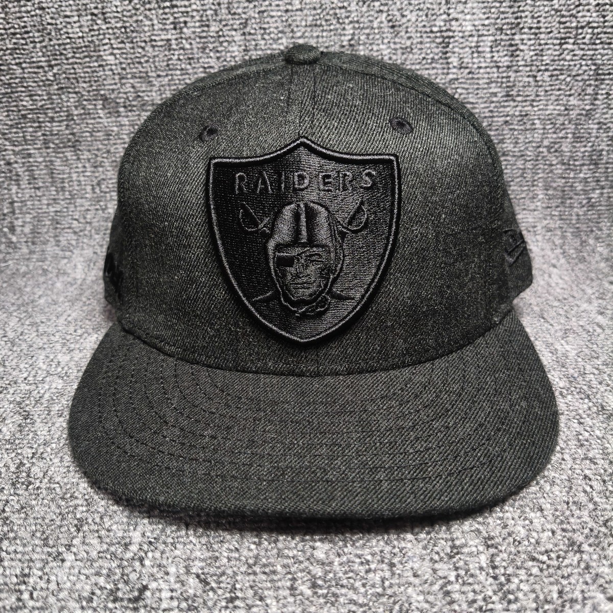New Era Raiders Gray Tonal Logo Cap Hat NFL