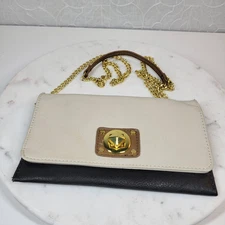 Mud Pie Envelope Clutch Evening Bag 8.5 x 5 Blush Pink Chain Strap Cocktail