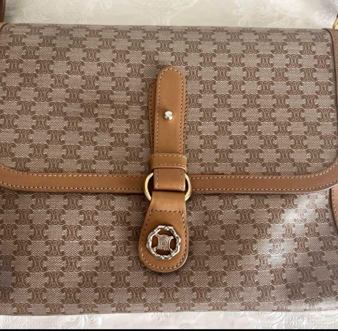 CELINE Logo Pattern Shoulder Bag - image 2