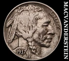 1937 Buffalo Nickel - Scarce  Extra Fine+  Better Date  No Reserve  #G6927