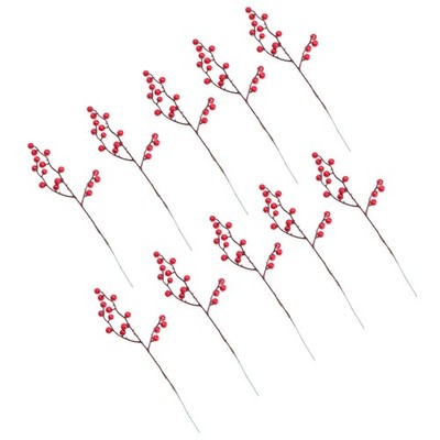 30 PCs künstliche Stammstamm Pflanzendekor Weihnachts
