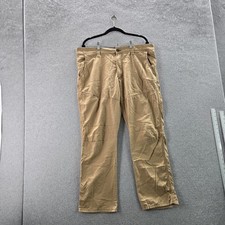Wrangler Men Pants 36X30 Khaki Cargo All Terrain Gear Button 28" Inseam Logo