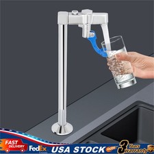 Deck Mount Glass Filler Faucet Adjustable Faucet Push Back Water Station Faucet