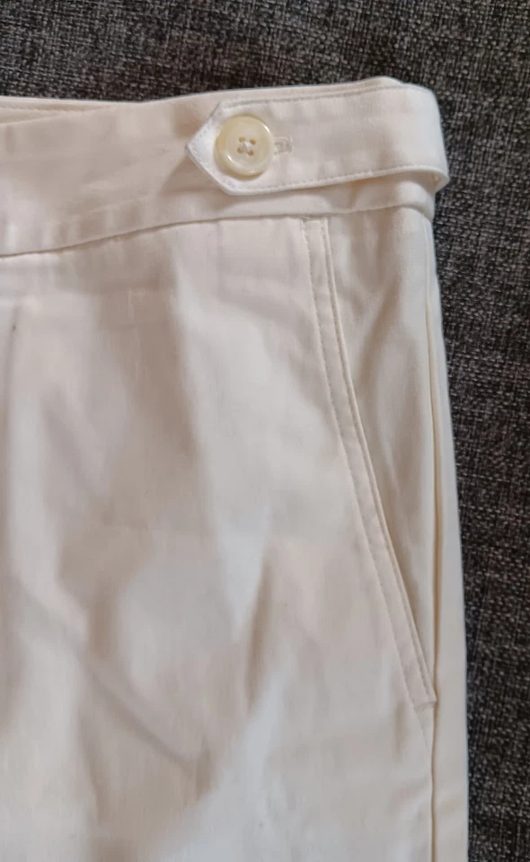 Pantalones Cortos Talla 20 Nuevos Para Mujer George Frente Plano Marfil Mamá Núcleo Oficina Informal Foto 4 de 4