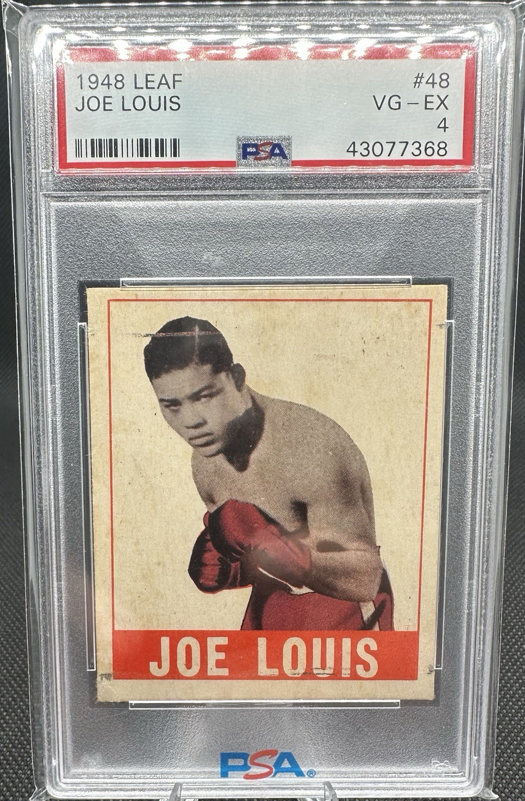 1948 Leaf Boxing #48 Joe Louis Card PSA 4 VG-EX