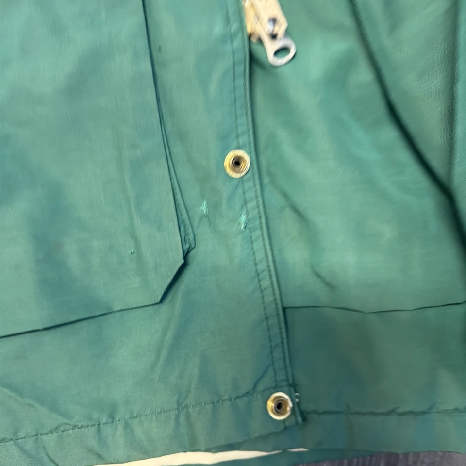 Chaqueta Tareas Vintage Años 90 Para Mujer L Verde Lands End Franela Forrada en Lana Granero Trabajo Foto 4 de 4