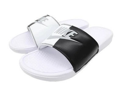 343880-104 Nike Benassi JDI White/Black (Herren)