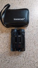 Tasco Mini Binoculars 8x21 Compact Black With Case coated lenses