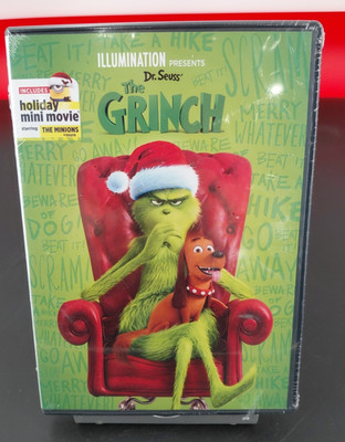 Illumination Presents Dr. Seuss' The Grinch (2018) DVD *NEW & SEALED*