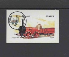 STAFFA 1972 LOCOMOTIVE MINT VF NH O.G IMP. CTO S/S (12ST)