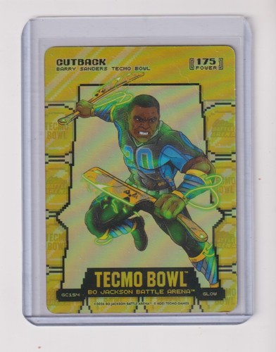 2026BO JACKSON BATTLE ARENA GOLD COIN FLIP GLOW SSP CUTBACK - BARRY SANDERS