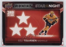 2021-22 Upper Deck Credentials 3rd Star of the Night Eeli Tolvanen #3S-7 y0i