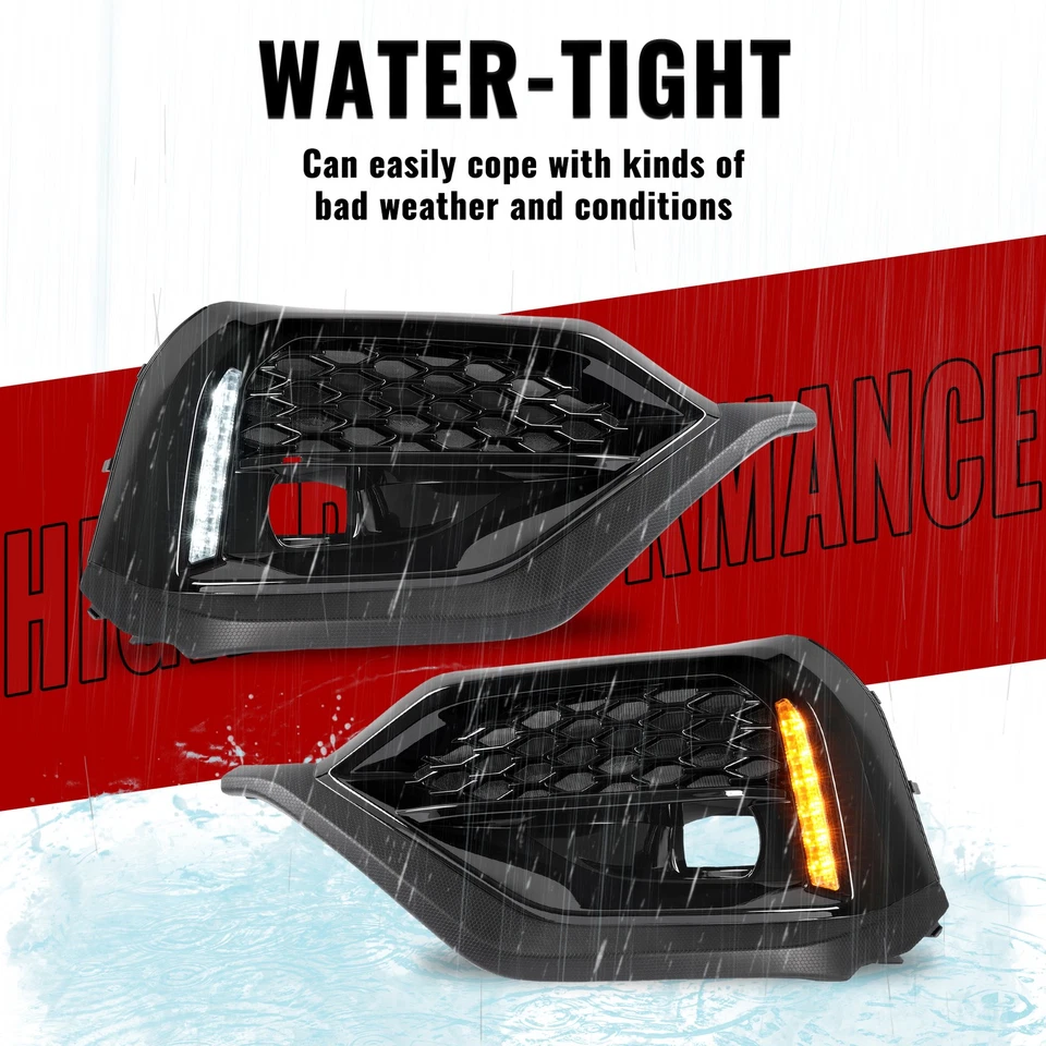 For Subaru WRX 2022 2023 2024 LED Turn Signal DRL Fog Bezel Light Kit Pair Foto 3 de 4