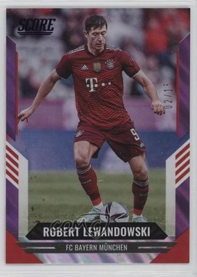 2021-22 Panini Score FIFA Purple Lava 2/15 Robert Lewandowski #173 1m1a