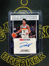 2023-24 NBA HOOPS - JOSH MINOTT - GREAT SIGNIFICANCE AUTOGRAPH - #GS-MIN