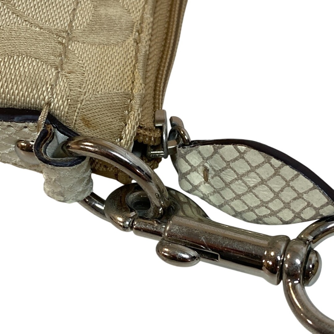 COACH Shoulder Bag Signature Python Pattern Beige… - image 7