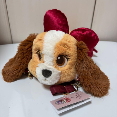 Disney Store Lady and the Tramp 70th Anniversary Lady Shoulder Plüsch Neu Eti...