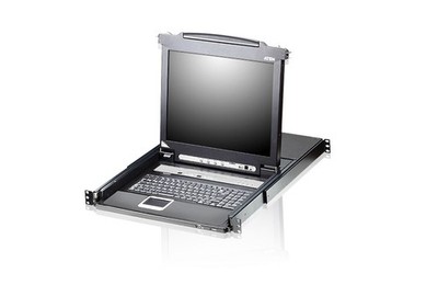ATEN Slideaway CL5708M - KVM-Konsole mit KVM-Switch - 8 Anschlüsse - PS/2, USB -