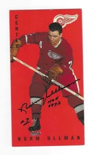 Signed 1994 Parkhurst Tall Boy Norm Ullman Detroit Red Wings Card #58 w/COA
