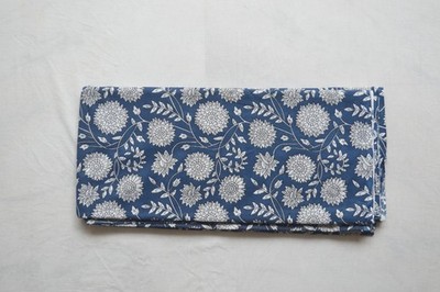 NO TARRIF CHARGES 100%  100%Cotton Floral Print Hand Print 10 Yard fabric ZK-8*
