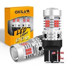 Upgraded 7440 LED Bulbs Red Brake Lights, 4000LM 600 7443 Brilliant Red