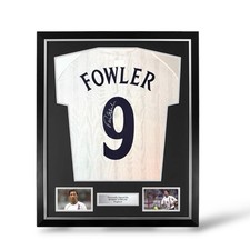 Robbie Fowler Signed England 2001-2003 Shirt- Deluxe Framed