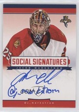 2013-14 Panini Titanium Social Signatures Jacob Markstrom #SS-JM Auto ku3