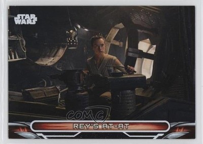 2018 Topps Star Wars Galactic Files Reborn Locations White 2/5 's AT-AT Rey w3d