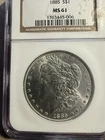 NGC MS61 1885 Morgan Silver Dollar Philadelphia Mint
