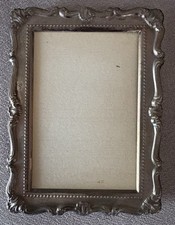 Rahmen Fotorahmen - vintage Stehrahmen - Holz Metall Samt  - 12 x 16 cm