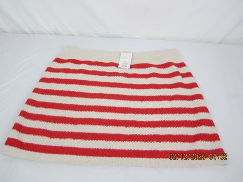 Women's A New Day Mini Sweater Skirt Red Stripe XL - Picture 17 of 18